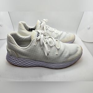 No Bull Ripstop Runner Shoes Women's 9.5 Mens 8 White Training Athletic Sneakers